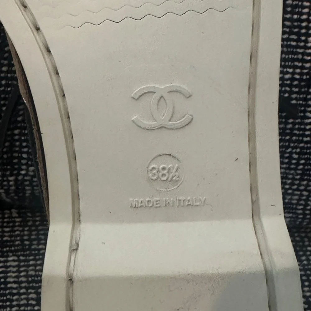 CHANEL moccasins loafers dark grey 2 tone - Picture 6 of 9